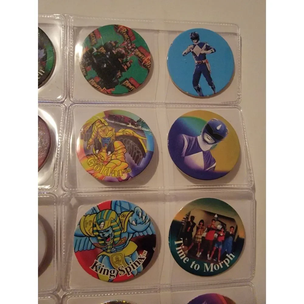 Lot Of 20 Vintage POGs Misc. Mighty Morphin Power Rangers Caps Saban 90s